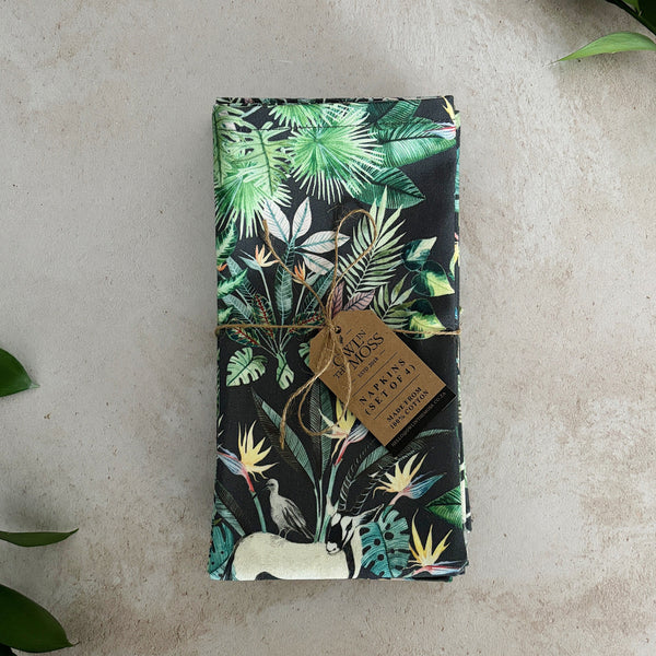 charcoal wildings napkins