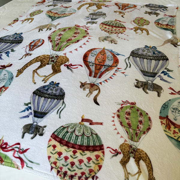 fleece blanket soaring safari