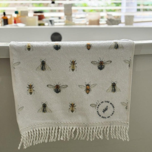 guest towel bee cotton