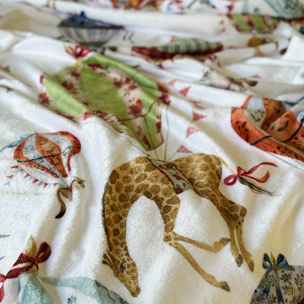 fleece blanket soaring safari