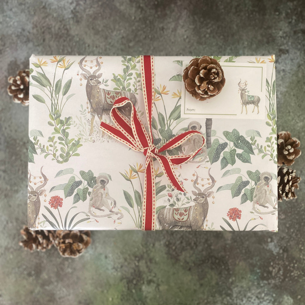gift wrapping paper Christmas party