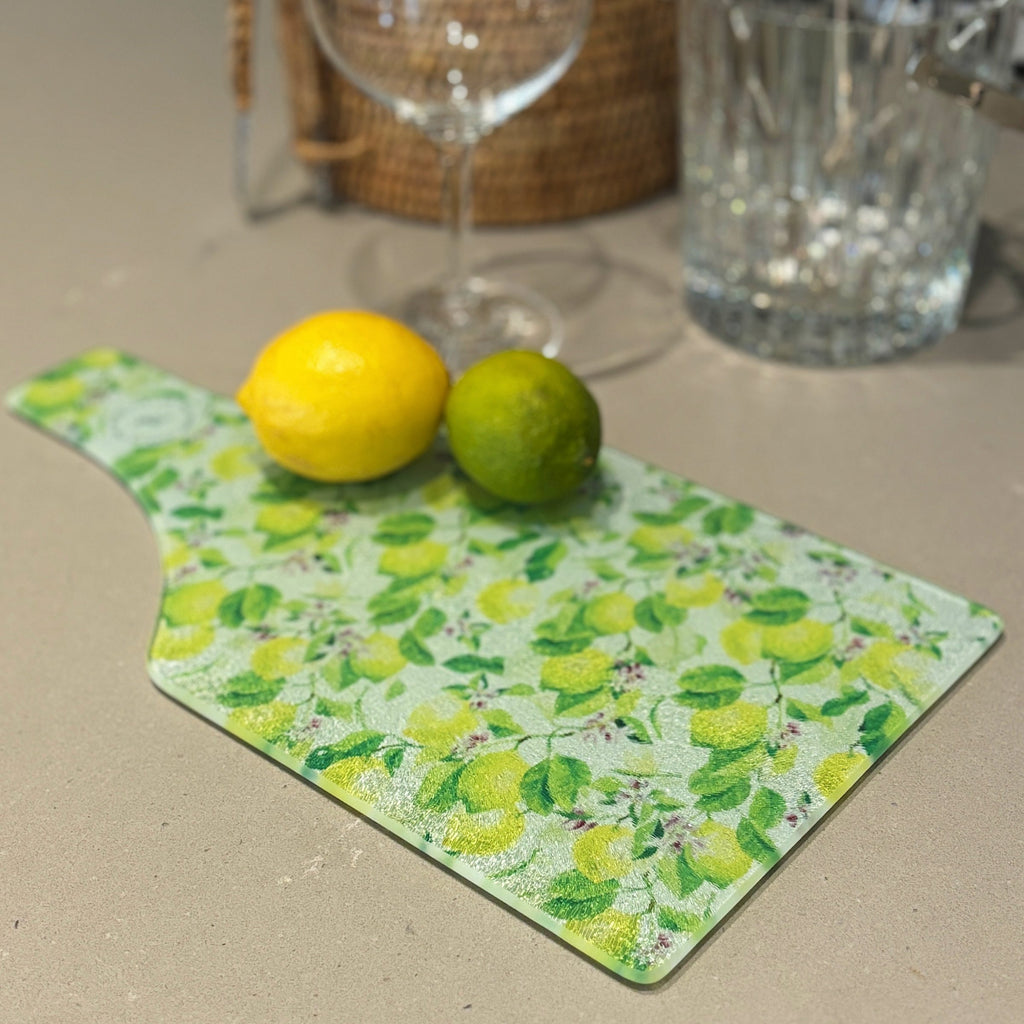 Lemon glass cutting board bar