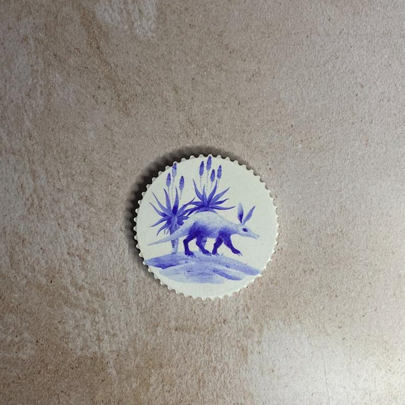 fridge magnets African delft animals