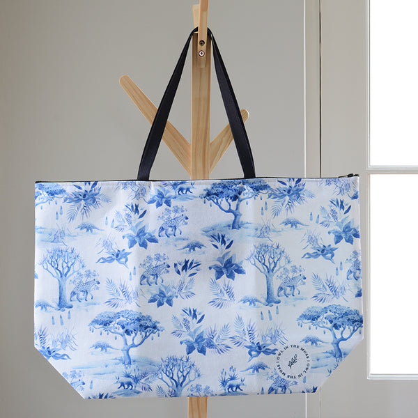 african delft tote bag
