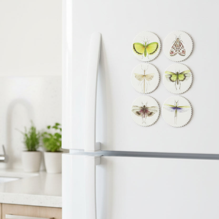 Magnets | Round | Insects – Owl in the moss