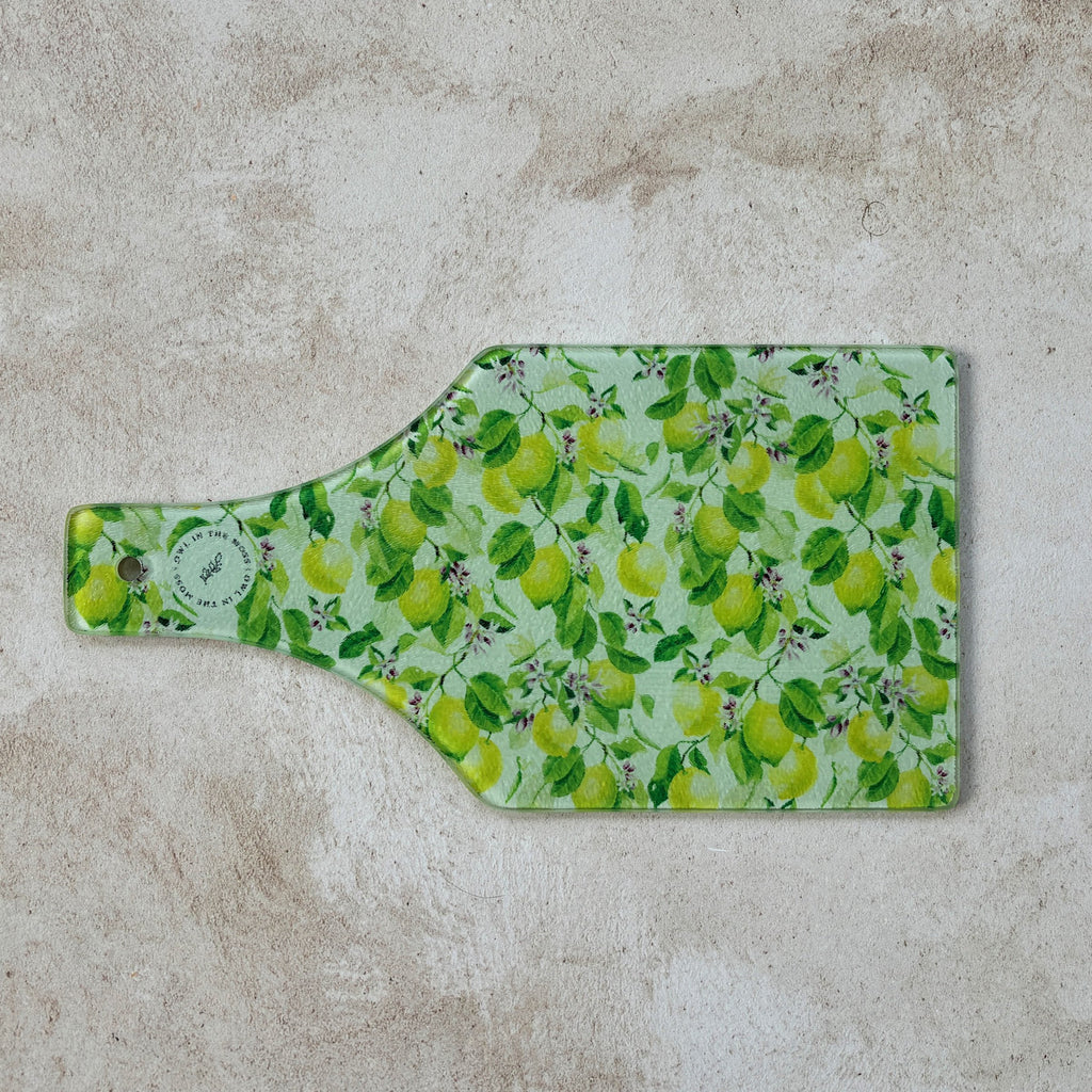Lemon glass cutting board bar