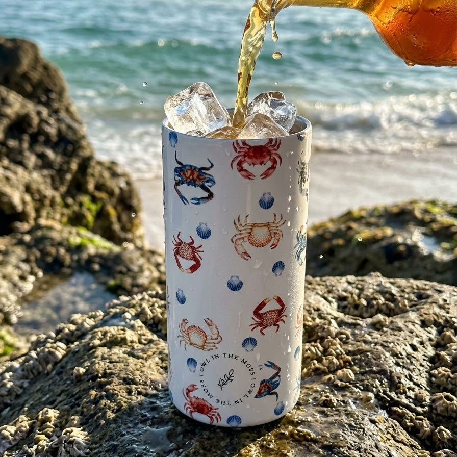 Travel mug crabs Thermos hot and cold drinks beach drinks holidays 