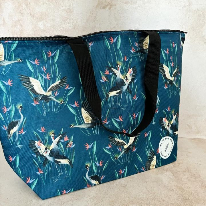 Crane tote bag recycled plastic material made in south africa