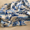 baby blanket Delft - blue and white warm, fleece baby blanket