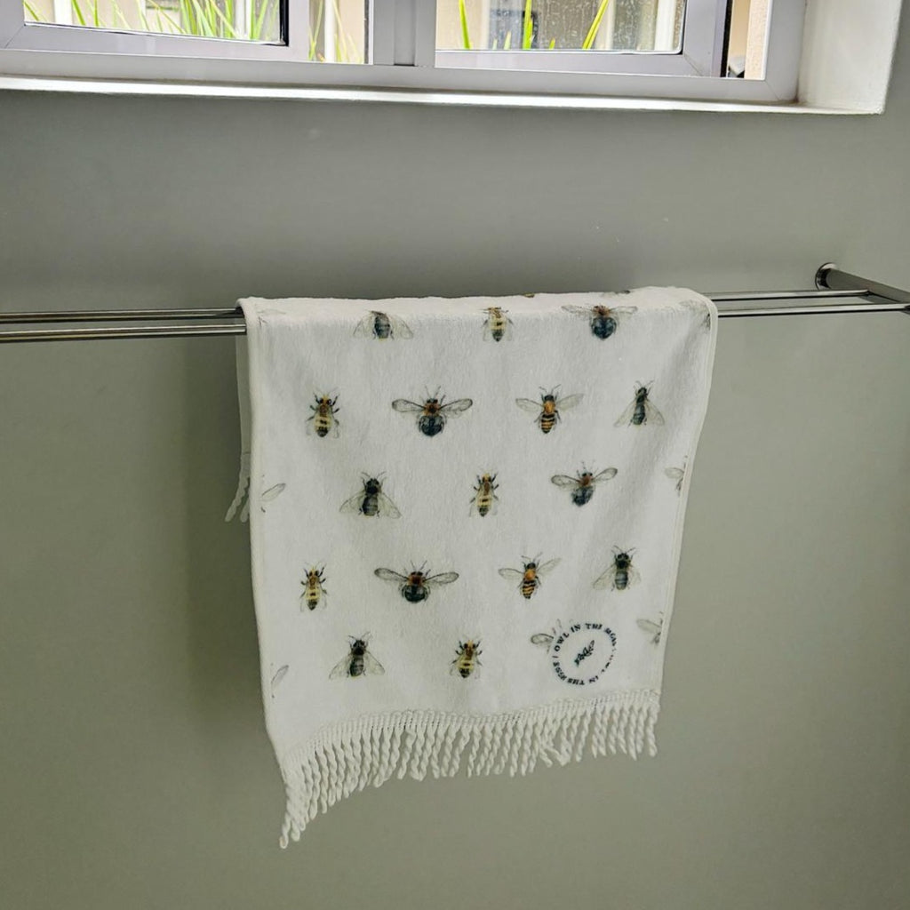 guest towel bee cotton