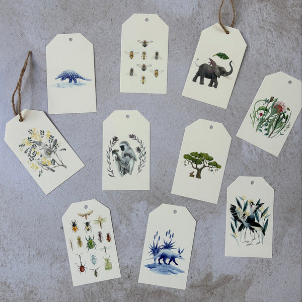 gift tags animals 