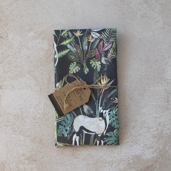 tea towel charcoal sale 