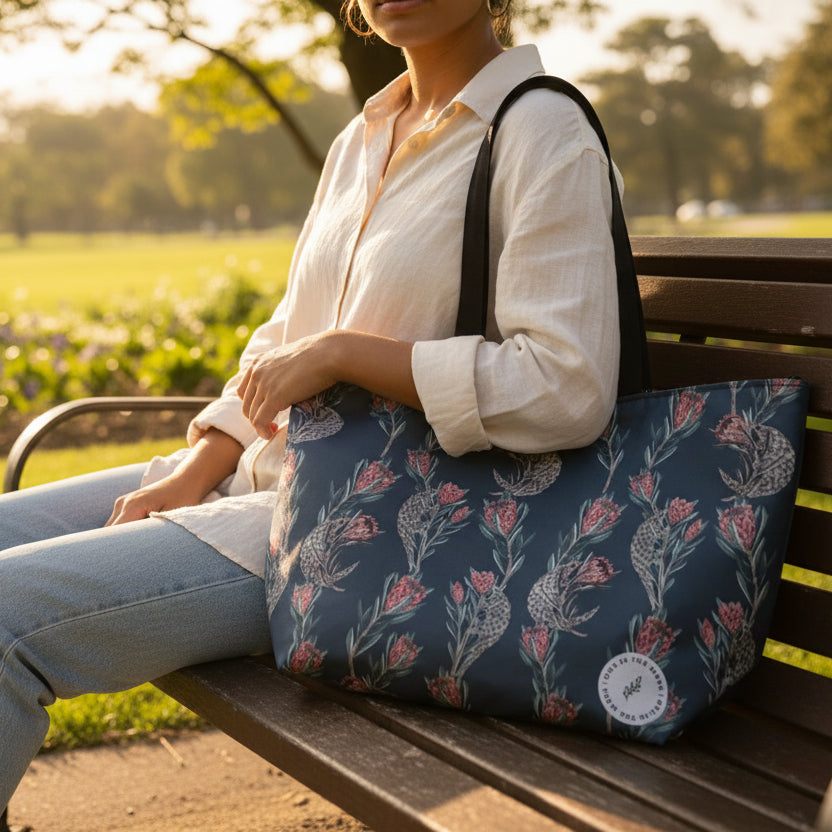 tote bag pangolin recycled plastic 