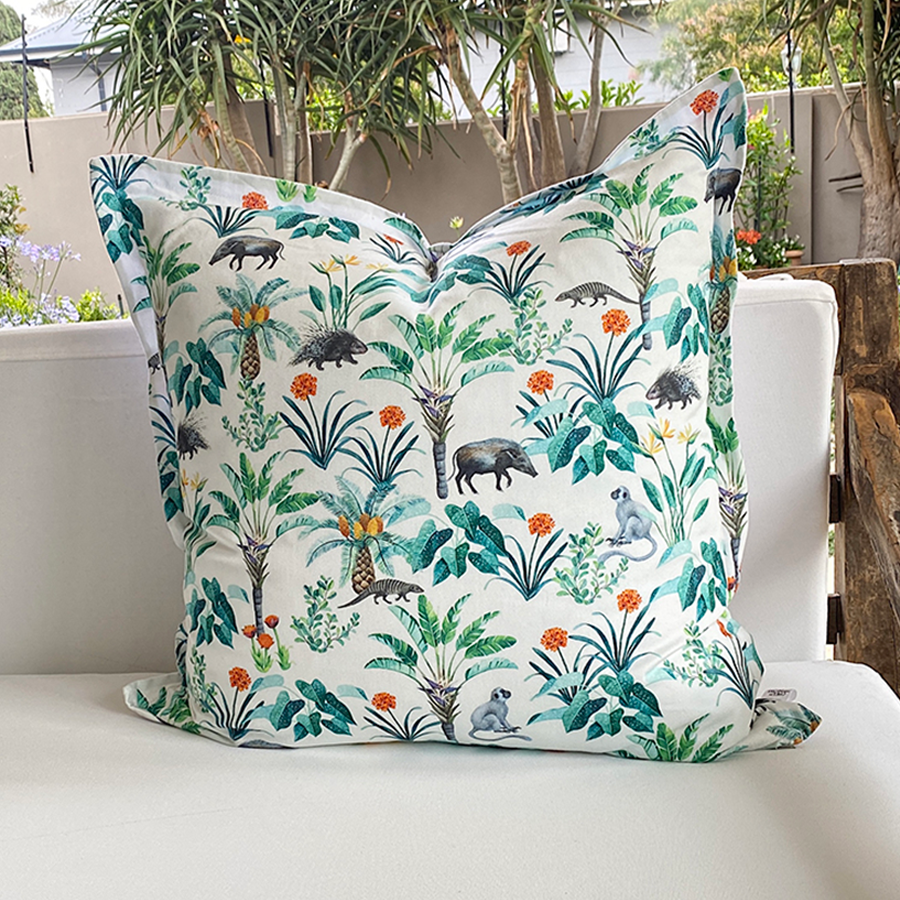 Jamie Cushion Cover + Bib - Safari Orange (Sale) main image 1