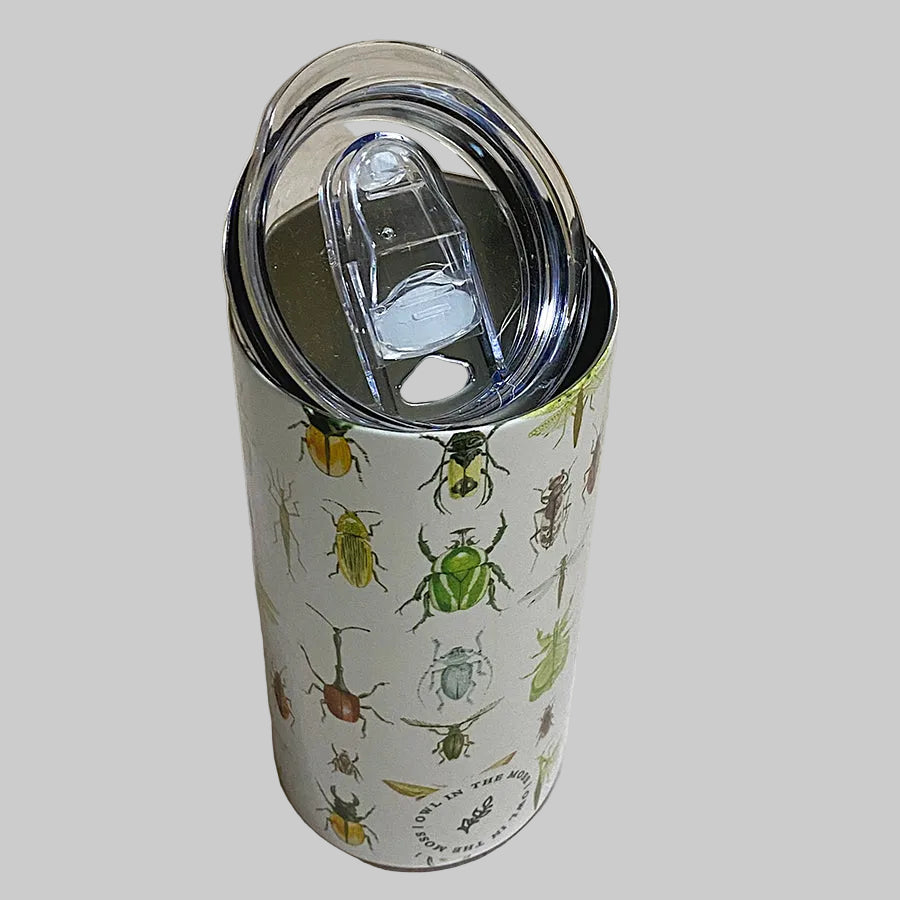travel mug outdoor nature inspired design insulated thermos 440ml insects 