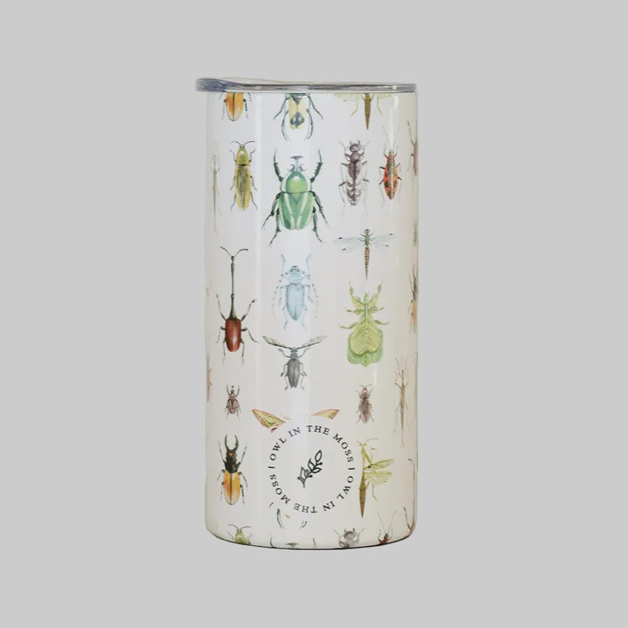 travel mug outdoor nature inspired design insulated thermos 440ml insects 